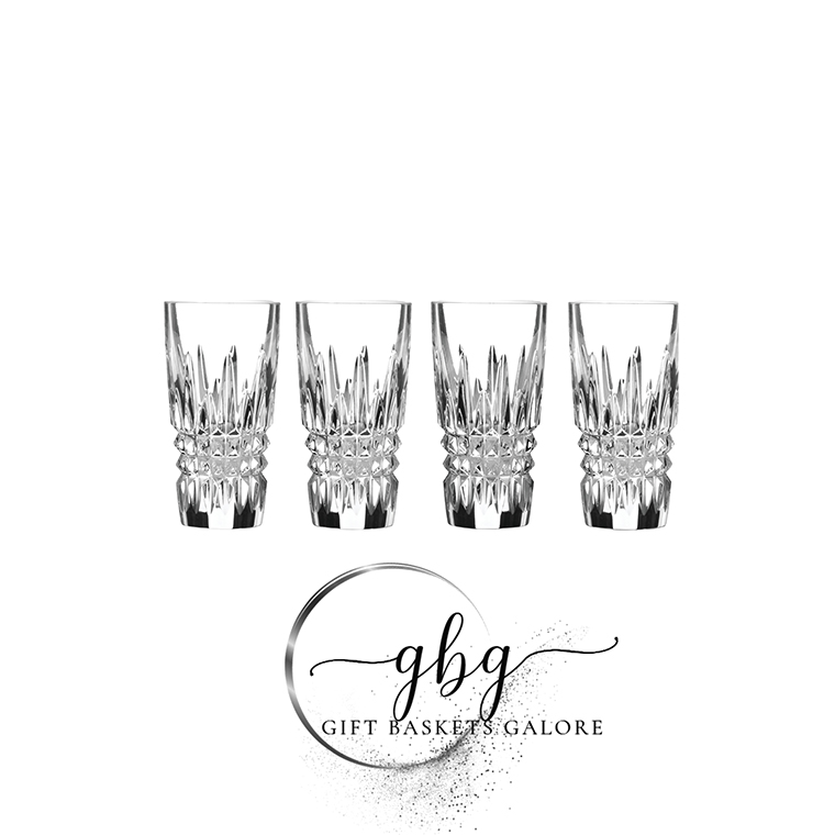 Lismore Diamond Shot Glass, Set of 4 Gift Baskets Galore