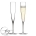Elegance Champagne Trumpet Flute Pair